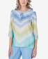 Petite Hyannisport Tie Dye Chevron Tunic