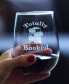 Totally Booked Book Lovers Gift Stem Less Wine Glass, 17 oz