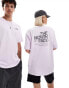 The North Face Mountain Sketch backprint oversized t-shirt in lilac