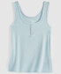 Women's Ribbed Henley Modal Sleep Tank Top XS-3X, Created for Macy's