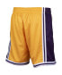 Men's Gold-Tone Los Angeles Lakers Hardwood Classics Big Face 2.0 Shorts