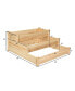 3 Tier Wooden Raised Garden Bed Planter Kit