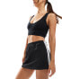 Cotton On sporty jersey mini skirt in black