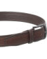 Savile Row Intricate Two-Tone Leather Belt Men's