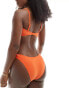 ASOS DESIGN high leg bikini bottom in orange