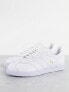 adidas Originals Gazelle trainers in triple white