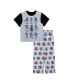 Little Boys Poly Pajama Set, 2 Pc