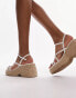 Topshop Jess espadrille wedge in white