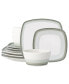 Colorscapes Layers 12 Piece Square Dinnerware Set