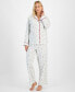 Women's Cotton Cardinal Vine-Print Pajama Set, Created for Macy's