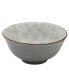 6" Wave Embossed Stoneware Ramen Noodle Bowls, Set of 2