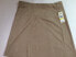 STUDIO M Women's Micro Suede A Line Skirt Stone Size M