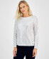 Women's Metallic Long-Sleeve Top