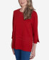 Harvest Moon Women's Cozy Textured Crew Neck Top