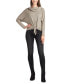 Juniors' Honeycomb Tie-Hem Dolman-Sleeve Cowlneck Sweater