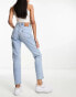 Levi's 501 crop jean in light blue wash