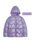 Big Girls Iridescent Foil Puffer Jacket