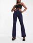 ASOS DESIGN power stretch flare in dark blue