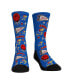 Youth Boys and Girls Socks Kansas Jayhawks Smiley Stickers Crew Socks