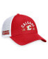 Men's Red/White Calgary Flames Free Kick Trucker Adjustable Hat