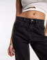 JDY high waisted wide leg jeans in dark grey