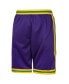 Nba Big Boys and Girls Purple Utah Jazz Classic Edition Swingman Shorts