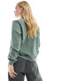 Vero Moda lightweight zip front bomber jacket in green