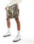 The Couture Club camo print cargo shorts in multi