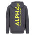 ALPHA INDUSTRIES Back Print Zip hoodie