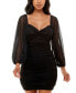 Juniors' Ruched Bodycon Dress