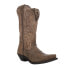 Laredo Access Wide Calf Snip Toe Cowboy Womens Brown Casual Boots 51079