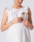 Women's Broderie Anglaise Cotton Maternity Nursing Top