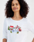 Women's Winter Village Long-Sleeve Top, Created for Macy's