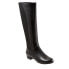 Trotters Misty T2165-001 Womens Black Leather Zipper Knee High Boots 12