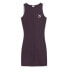 Puma Classics Ribbed Sleeveless Dress Womens Purple Casual 62662844