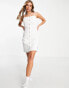 Calvin Klein Jeans cotton button dress in white