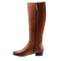 Trotters Misty Wide T2261-215 Womens Brown Narrow Leather Knee High Boots