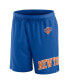 Men's Blue New York Knicks Free Throw Mesh Shorts