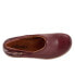 Softwalk Minna S2253-641 Womens Burgundy Wide Leather Clog Flats Shoes 9.5