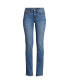 Petite Recover Mid Rise Straight Leg Blue Jeans