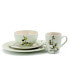 Retro Bloom 16 Piece Luxurious Stoneware Dinnerware Set