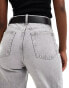 ASOS DESIGN waist and hip jeans belt with silver snake buckle in black