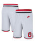 Men's White Ohio State Buckeyes Retro Replica Performance Basketball Shorts