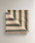 Napkins with coloured stripes (pack of 2)