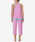 Women's Sleeveless Cropped PJ Set