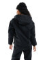 Threadbare Petite Ski overhead quarter zip jacket in black