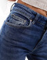 Mango straight leg jeans in dark wash blue