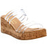 COCONUTS by Matisse Mecca Clear Wedge Womens Size 9 M Casual Sandals MECCA-888