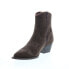 Diba True Moon Water 28313 Womens Brown Suede Slip On Ankle & Booties Boots