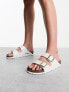 Birkenstock Arizona Birko-Flor sandals in patent white